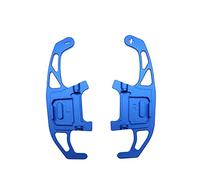 QASULER Par de levas for cambio volante coche, aluminio, for VW, Golf, GTI R GTD GTE MK7 7, POLO, Scirocco, 2014-2019 Polea loca de la plataforma del cortacésped(Blue)