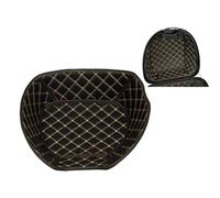 QASULER para SHAD SH26 Forro de baúl caja equipaje contenedor interior Caja almacenamiento Almohadilla cuero impermeable Revestimiento del maletero trasero de la motocicleta(BLACK Upper Pad)
