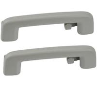 QASULER Pasamanos de seguridad for techo interior de coche, manija for Land Rover Discovery 3 y 4 (1 pieza trasera beige) Asidero para coche(BLACK 2pcs Gray Rear)