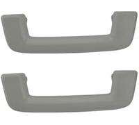 QASULER Pasamanos de seguridad for techo interior de coche, manija for Land Rover Discovery 3 y 4 (1 pieza trasera beige) Asidero para coche(BLACK 2pcs Gray Front)