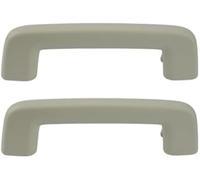 QASULER Pasamanos de seguridad for techo interior de coche, manija for Land Rover Discovery 3 y 4 (1 pieza trasera beige) Asidero para coche(BLACK 2pcs Beige Front)