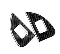 QASULER Pegatinas de fibra carbono for Alfa Romeo, Giulia 2017-2019, marco interruptor panel control ventana 4 puertas, embellecedor decoración automóvil Embellecedor de ventilación de coche(RHD)