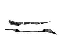 QASULER Pegatinas decorativas de fibra carbono for consola central interior coche, accesorios for Jeep, Wrangler JL Gladiator JT 2018 Embellecedor de ventilación de coche
