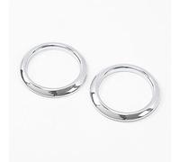 QASULER Pegatinas decorativas for faros antiniebla delanteros plateados con forma de círculo, for, Q5 FY 2018 2019, accesorios exteriores Embellecedor de ventilación de coche