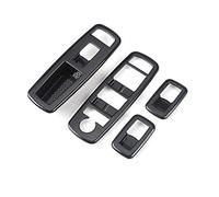 QASULER Pegatinas decorativas for interruptor de ventana interior coche, ABS, for Jeep, Cherokee, Grand, DODGE, Durango Embellecedor de ventilación de coche(Black 2)