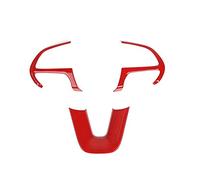 QASULER Pegatinas decorativas for volante de coche, for DODGE, Durango 2014+, Grand Cherokee SRT8 +, accesorios interiores Embellecedor de ventilación de coche(Rot)