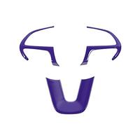QASULER Pegatinas decorativas for volante de coche, for DODGE, Durango 2014+, Grand Cherokee SRT8 +, accesorios interiores Embellecedor de ventilación de coche(Purple)