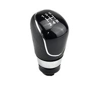QASULER Perilla de cambio de marchas con cubierta a prueba de polvo, manija de palanca de cambios for Ford, Focus, 2 MK2 FL C-MAX 2006-2011 MK3 MK4 MK7 Galaxy Pomo de palanca de cambios(5 Speed-Black-