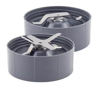 QASULER Piezas de Repuesto Cuchilla extractora y fresado Plana, for licuadoras 600W 900W NB-101B NB-101S NB-201 Tapa de Cuchilla de licuadora