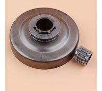 QASULER Piezas de transmisión de Cadena de Motosierra con cojinete de Agujas y Rueda Dentada de Tambor de Embrague for Husqvarna 350 351 353 340 345 346 Tambor de Embrague de Motosierra