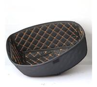 QASULER Protector de maletero trasero cuero for motocicleta NMAX155, for asiento, almohadilla tipo cubo NMAX 155 2016-2022 Revestimiento del maletero trasero de la motocicleta