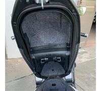 QASULER Protector de maletero trasero for motocicleta ADv350 ADV 350, for asiento, for accesorios almohadilla cubo Revestimiento del maletero trasero de la motocicleta(BLACK Top)