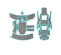 QASULER Protector de maletero trasero for motocicleta Forza 350 NSS350, for asiento, accesorios almohadilla tipo cubo Revestimiento del maletero trasero de la motocicleta(BLACK Top)