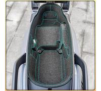 QASULER Protector de maletero trasero motocicleta, for asiento, almohadilla tipo cubo, for SYM, MAX, for, 400, for, Accesorios Revestimiento del maletero trasero de la motocicleta(BLACK Top)