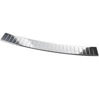 QASULER Protector de Parachoques Trasero Protección Acero Inoxidable Cromado, for Borde Maletero Carga, for Citroen, for SPACETOURER 2016 Protector de parachoques trasero de coche de goma