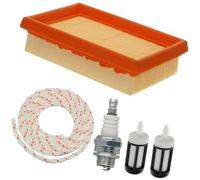QASULER Puesta a punto del filtro de aire BR340 for STIHL, BR320, BR380, BR400, BR420, SR430, SR420, BR420c, piezas for soplador hojas mochila 4203 141 0301, kit bujías servicio