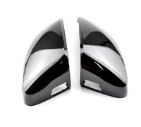 QASULER Rearview Mirror Covers, for, A3 Standard, S3 RS3 8V 14-20 Hatchback Sedan Coupe Replace Side Caps Carbon Black Cubierta para espejo retrovisor de coche(With Side Assist Bright Black)