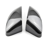 QASULER Rearview Mirror Covers, for, A3 Standard, S3 RS3 8V 14-20 Hatchback Sedan Coupe Replace Side Caps Carbon Black Cubierta para espejo retrovisor de coche(No Side Assist Carbon Fiber)