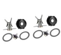 QASULER reemplazo Parte, para Oster, licuadora, 2 piezas, para Blade, para Jar Base 4 piezas Gasket Plaza de sellos conducción, para Partes Soporte de cuchilla para batidora