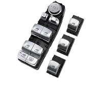 QASULER Regulador de botón de Control de Ventana, for, 3 5 7 X5 X6 F30 F35 F25 F26 F07 F10 F18 F01 F02 Interruptor de Ventana Lateral(Black Model B 4pcs Set)