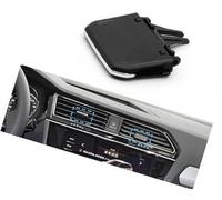 QASULER Rejilla de ventilación delantera for salpicadero coche, pestaña salida aire, ajuste paleta, for VW, 2017-2022 Clip de ventilación(BLACK Middle 1PC)