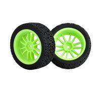 QASULER Ruedas con Agarre Antideslizante for HPI, Tamiya, 1/10 1:10 Touring Car RC 6031-8014 4 Piezas de Esponja inserción Juego de Ruedas de Carreras RC(6031G-8014)