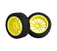 QASULER Ruedas con Agarre Antideslizante for HPI, Tamiya, 1/10 1:10 Touring Car RC 6031-8014 4 Piezas de Esponja inserción Juego de Ruedas de Carreras RC(6031Y-8014)