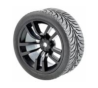 QASULER Ruedas con Agarre de 4 Piezas, for HSP, for Carreras HPI, 1/10 1:10, Llantas RC for Autos Carretera 02-8007 Juego de Ruedas de Carreras RC(Rim02H-8007)