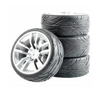 QASULER Ruedas de neumáticos Flame 4 Piezas, for HSP, for Carreras HPI, Llantas RC for Autos Carretera 1/10 1:10 Rim02-6084 Juego de Ruedas de Carreras RC(Rim02S-6084)