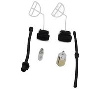 QASULER Tapa de combustible aceite Filtro Kit tubería, for repuesto sierras gas motosierra 4500 5200 5800 45cc 52cc 58cc Tapa del tanque de combustible para maquinaria de