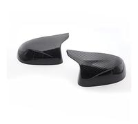 QASULER Tapa de la cubierta del espejo retrovisor, for, F25 X3 F26 X4 F15 X5 F16 X6 2014-2018 con apariencia fibra carbono, color negro Cubierta para espejo retrovisor de coche(1 set Carbon pattern)