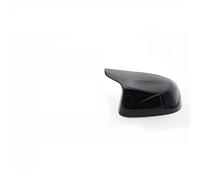 QASULER Tapa de la cubierta del espejo retrovisor, for, F25 X3 F26 X4 F15 X5 F16 X6 2014-2018 con apariencia fibra carbono, color negro Cubierta para espejo retrovisor de coche(1pc Black Left)