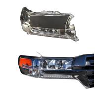 QASULER Tapa de lámpara for Toyota Land Cruiser 2016-2017, transparente, for faros delanteros. reemplazo de vidrio de faro(Right)