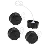 QASULER Tapa de tapa tanque combustible gas, 4 Uds., for GX22 GX25 GX31 GX35, desbrozadora, cortadora motor, montaje negro Tapa del tanque de combustible para maquinaria de jardín