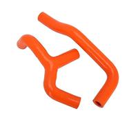 QASULER Tubo de agua for motocicleta, manguito refrigeración radiador silicona SX 65 SX65 2009 2010 2011 2012 2013 2014 2015 Dirt Bike naranja Manguera de radiador de motocicleta