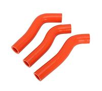 QASULER Tubo de agua for motocicleta, manguito refrigeración radiador silicona SXF XCF 250 SX250F XC250F 2007 2008 2009 2010 Dirt Bike naranja Manguera de radiador de motocicleta