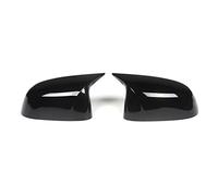 QASULER Un par de cubiertas for espejo retrovisor, for, X3 F25 G01 X4 F26 G02 X5 E70 F15 G05 X6 E71 F16 G06 ABS Cubierta para espejo retrovisor de coche(14-18 X5 F15 Black)