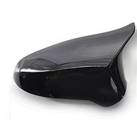 QASULER Un par de reemplazo tapa espejo retrovisor lateral fibra carbono for puerta coche, for, for F80 M3 F82 M4 2015-2018 Cubierta para espejo retrovisor de coche(1pc Black Right)