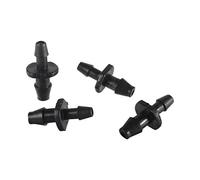 QASYKSLQ Garden Plumbing 500Pcs Black 4/7mm to 3/5mm Hose Connection Interface Reduction Barbed Straight Connectors 1/4" 1/8" Pipe Irrigation Accessories