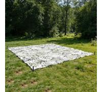 QATGQBCF Red Camuflaje Blanca, Red De Sombra, Vela Sombra, Pantalla De Privacidad, Anti-UV, Impermeable, Cortavientos, para Jardín, Camping, Caza, Balcón, Coche(4.0x7.0m)