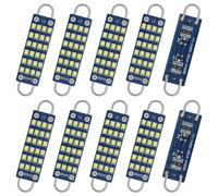 QAUBEN Bombilla LED 561 de Lazo rígido, 44 mm (1,73"), Blanca, 24 SMD, Chips 2016, sin polaridad, 562, 567, 564, 211-2, 212-2, 214-2, para luz de cortesía de Puerta, Mapa, Domo, 12 V, 1,1 W (10pcs)