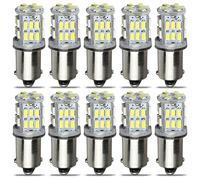 QAUBEN Bombilla LED Canbus BA9 BA9S 53 57 1895 64111 de 12 V, extremadamente brillante, con chips 30SMD, 6000 K, blanca, para luces de cortesía de puertas laterales, luz de mapa, sin polaridad 0,72 W.