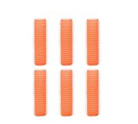 QAUUCP 6 uds Rodillos for el Cabello autoadhesivos con Flequillo de Aire rizador Pinzas for el Cabello Peine Herramientas for rizar el Cabello DIY Rulos(Orange,1.5cm)