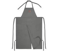 QAUUCP Delantal para Cerámica con Piernas Delantal largo de una pieza con múltiples bolsillos, leggings informales, puntas abiertas, ajuste cuello fábrica(Canvas grey)