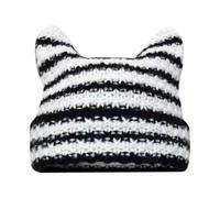QAUUCP Gorro de Calle Punto a Rayas Little Devil