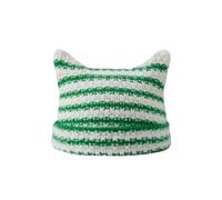 QAUUCP Gorro de Calle Punto a Rayas Little Devil