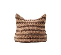 QAUUCP Gorro de Calle Punto a Rayas Little Devil