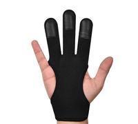 QAUUCP Guante De Arquero Guante de Tiro con Arco 3 Dedos, Protector Mano Ajustable for Gimnasio, Guante Transpirable Nailon for Exteriores, Accesorio Deportivo, 1 Uds(1PCS BK,XL)