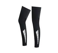 QAUUCP Mangas de Pierna de Compresión 1 par de mangas for piernas, manga compresión pierna completa for hombres y mujeres con tiras silicona antideslizantes(Black-1Pair,L)