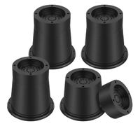 QAUUCP Tacos Elevadores Cama 4/6Pcs Heavy Duty Furniture Riser Round Rubber Sofa Supports Up to 6000 lbs for Table Bed Chair Bottom Leg Raiser(4Pcs)